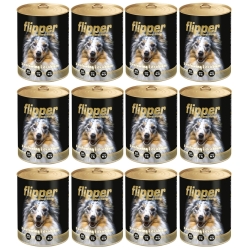 Karma Flipper z wołowiną i drobiem 12 x 400g Dolina Noteci